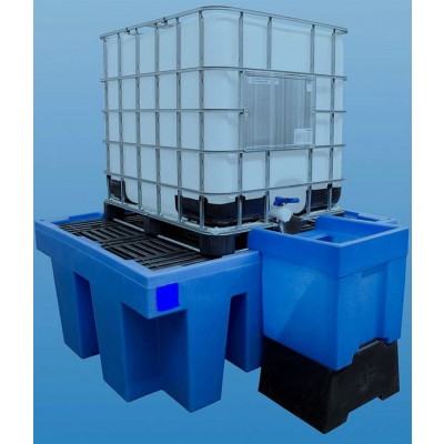 Bac de rétention Polyéthylène pour les produits agressifs rétention 1100 litres