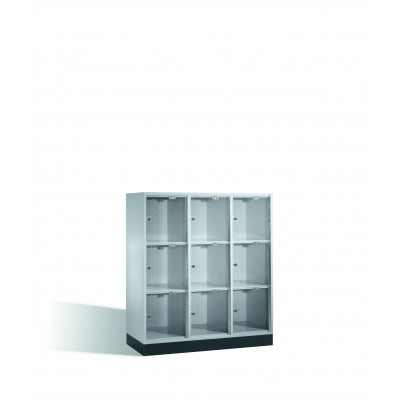 Armoire 9 casiers avec portes en verre acrylique H 1750 x l 1220 mm ID 676